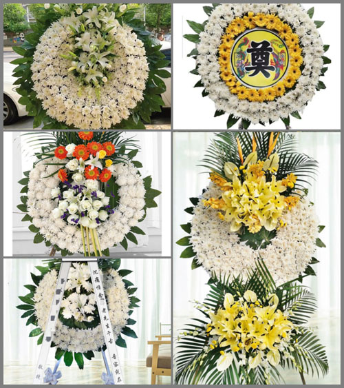 湖南常德武陵区芙蓉街道落路口社区花圈速递